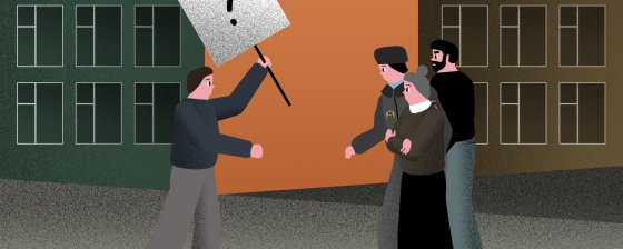 «На вас поступила жалоба»: как полиция срывает одиночные пикеты в Петербурге