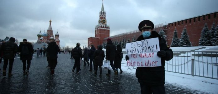 Олег Кашинцев в пикете / Фото: Руслан Терехов, SOTA